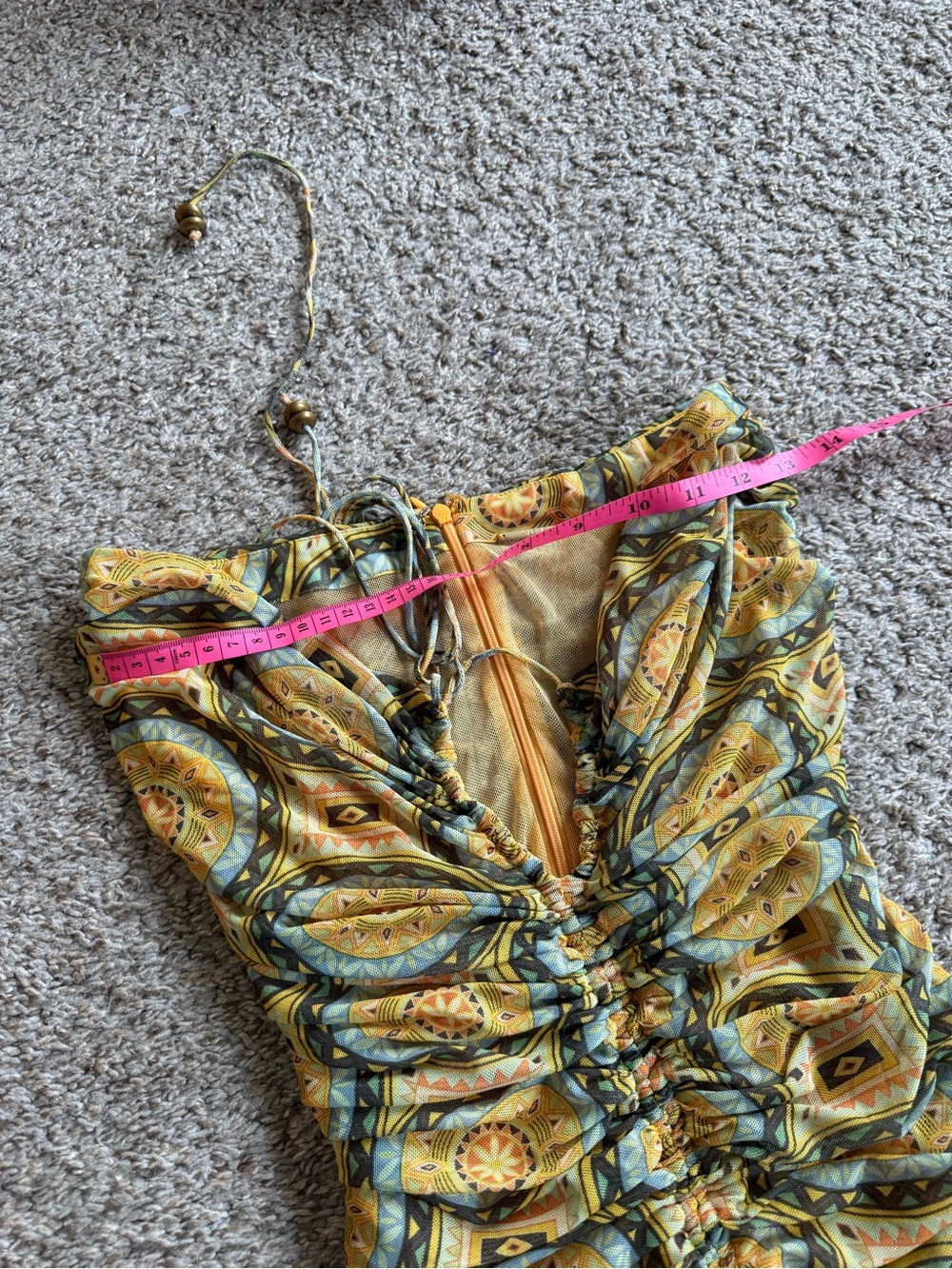 Alexis Alva Ruched Mini Dress in Aztec - Picture 10 of 10